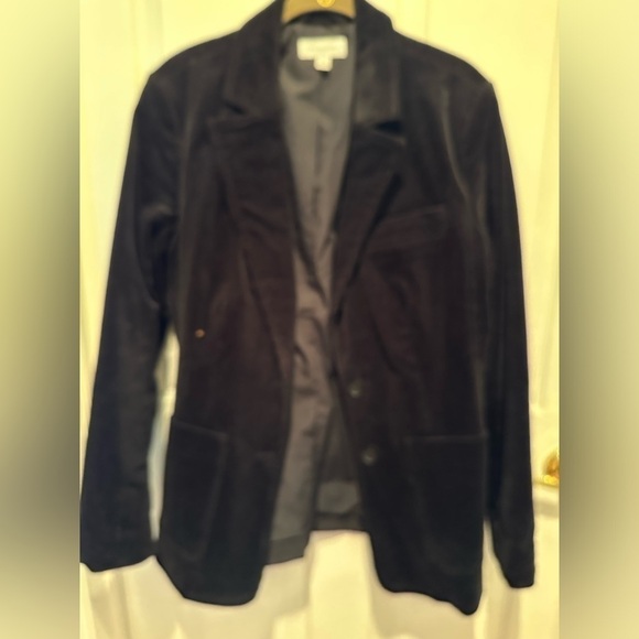 Free Assembly Women's Corduroy Patch Pocket Blazer Large - Picture 2 of 4